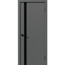 Дверь межкомнатная Дубрава Сибирь Бухта ST СТЕПС серая, стекло черное Дверь межкомнатная Дубрава Сибирь Бухта ST СТЕПС серая, стекло черное